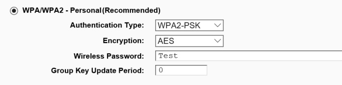 secure wifi versleutelingsmethode aanpassen